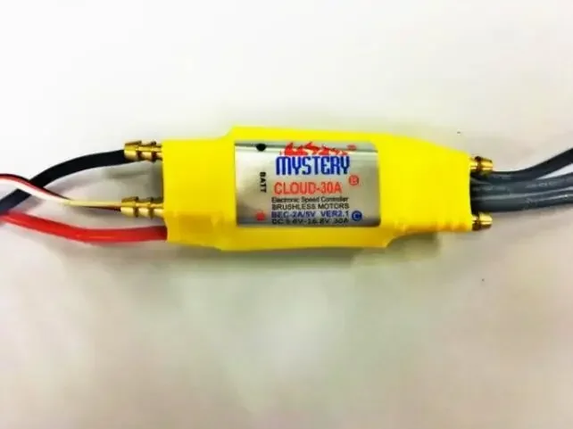 Contrôleur de vitesse RC Mystery Cloud 30A Brushless ESC avec BEC pour avion et hélicoptère RC