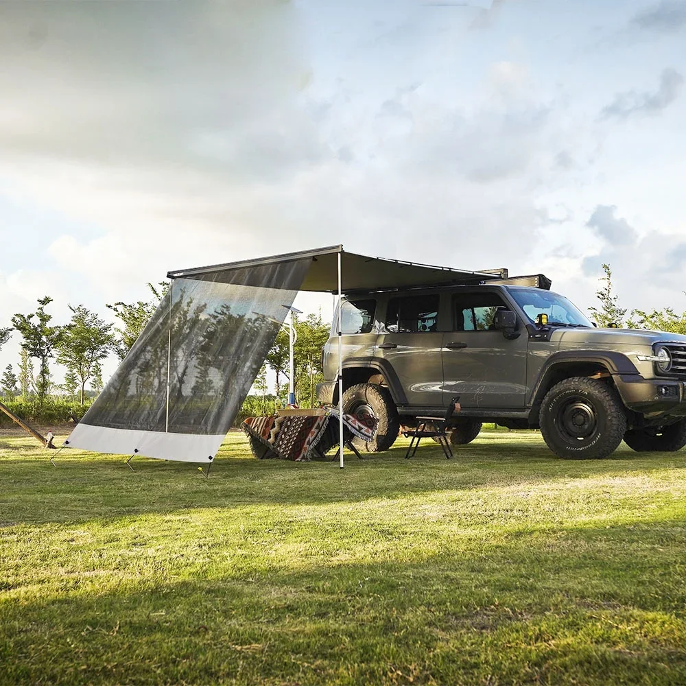 Aksesoris Mobil Camping Wareda 4X4 Tenda Awning Offroad untuk Mobil SUV Outdoor, Awning Samping Mobil 4Wd