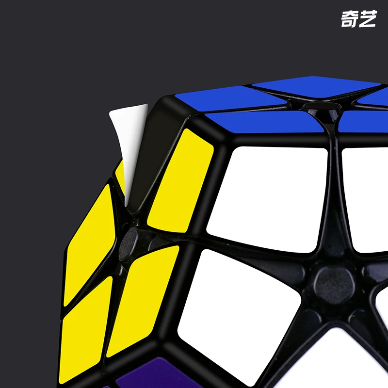 Qiyi 2x2 megaminx cubo mágico qy cubo de velocidade sem adesivos cubo mágico preto quebra-cabeça brinquedos presente das crianças cubo mágico