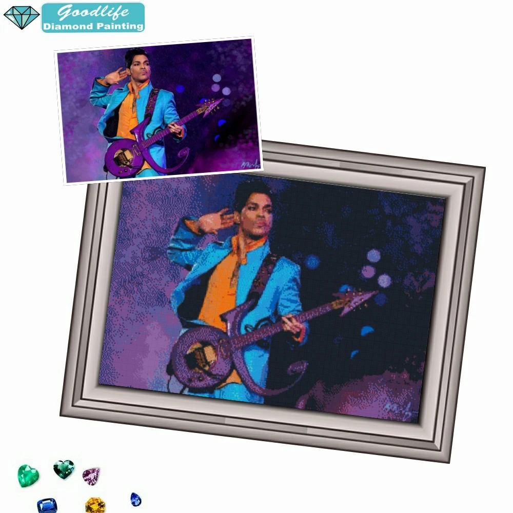 Prince Rogers Nelson ritratto 5D pittura diamante fai da te ricamo mosaico immagine punto croce ricamo strass decorazioni per la casa