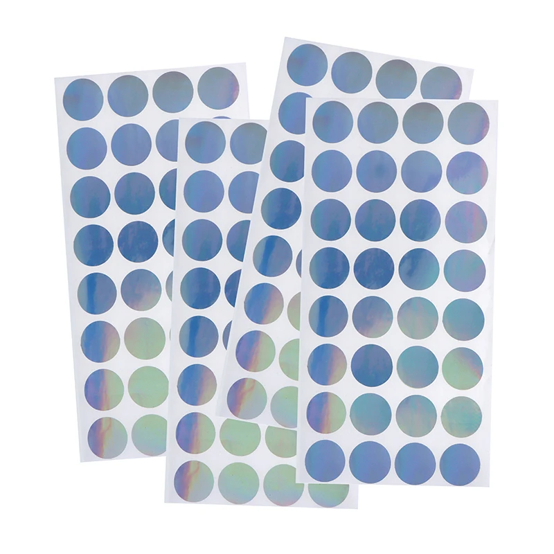 100pc 2cm Stickers Laser Void Circular Shape Blank Void Anti Disassembly Label Holographic Security Sealing Sticker Sealing Tape