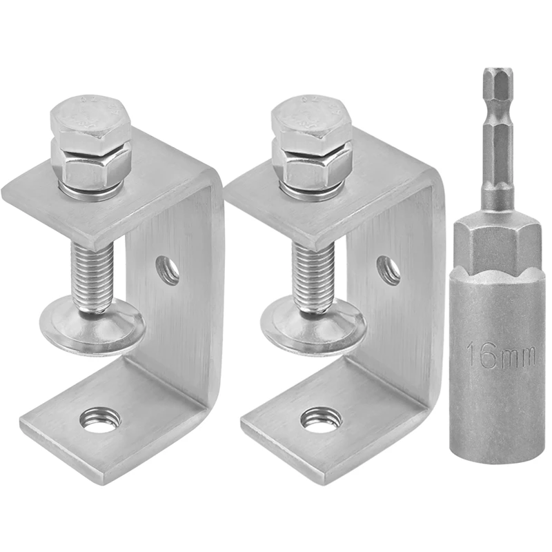 2 Pack Mini C Clamps,304 Stainless Steel C-Clamps,65Mm Heavy Duty Clamps For Woodworking,C-Type Fixing Clamp Clamp Clamp