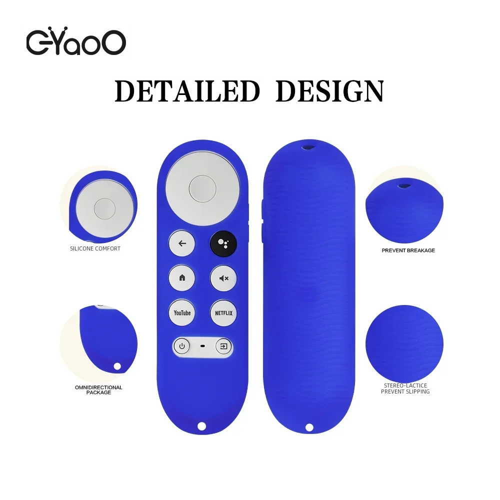 Google TV Remote Silicone Case Google TV Voice Remote Shockproof Silicone Protective Case Glow in the Dark