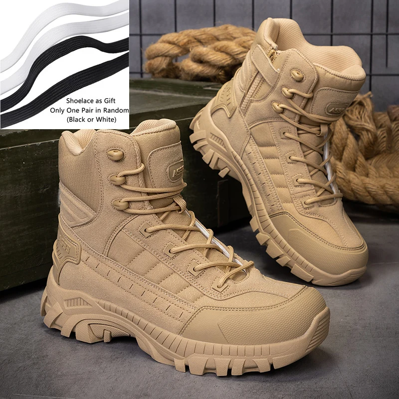 

Men's Boots High Quality Hiking Boots Men's Outdoor Boots Non Slip High Top Training Boots Men's Plus Size Jungle Hunting Boots