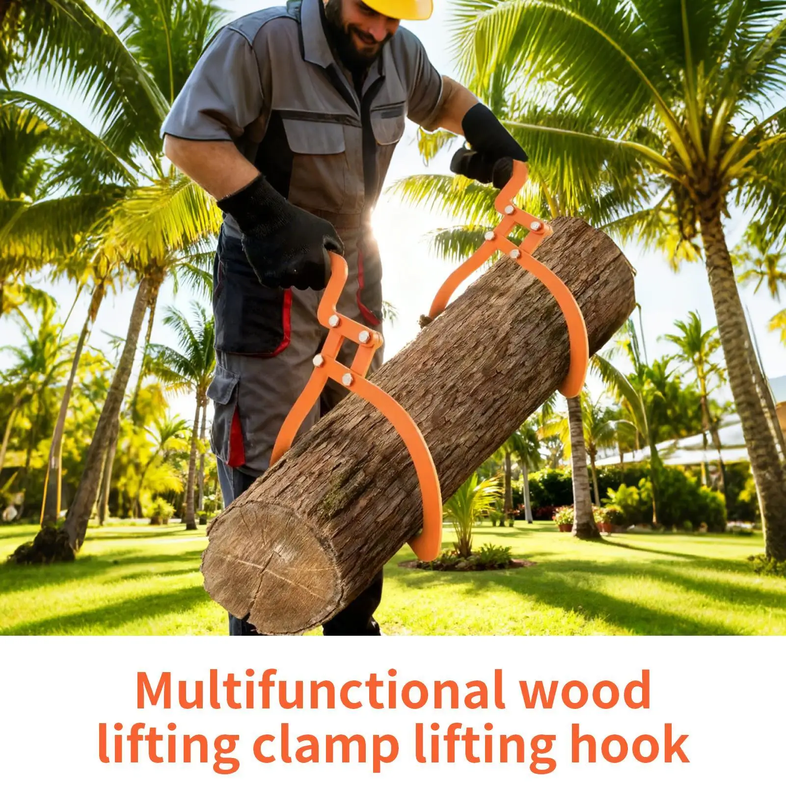 

Log Skidding Tongs Heavy Duty Metal Grabber Log Grabber For Fireplace Firewood Camping Wood Handling Lifting Dragging Carrying