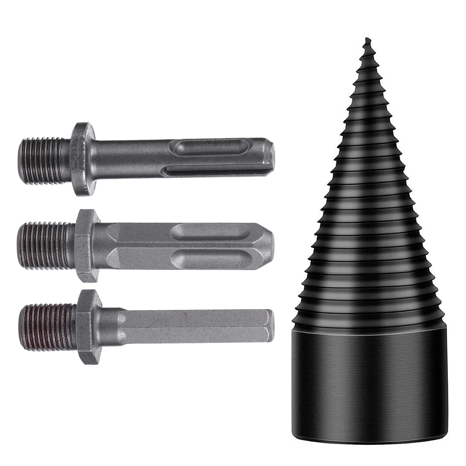 4Pcs Cone Drill Bit Heavy Duty Wear-Resistant Easy to Drill All Kinds of Hard Wood Woodworking Kit Woodworking Tool