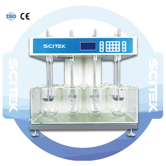 

SCITEK Automatical Dissolution Tester 20-250 Rpm Temperature Correction Laboratory Dissolution Testing Equipment