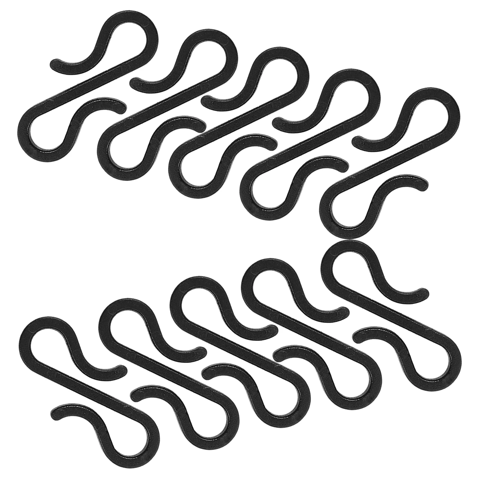 

10Pcs Plastic Hooks Double Headed Outdoor Light Clips Gutter Hooks for Holiday Christmas Light Hanging