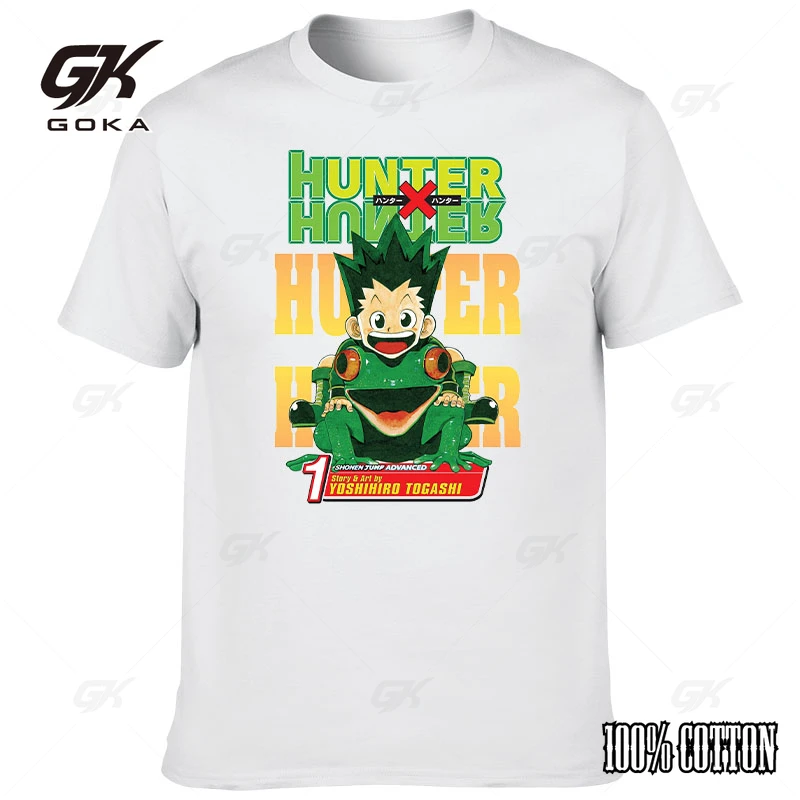 Anime Hunter X Hunter Anime T-shirt 2023 Summer New Cotton T-shirt Casual Harajuku Street Apparel Casual Short Sleeve Top F128