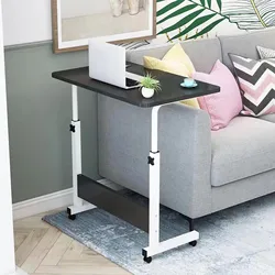 Lazy Bedside Sofa Desk Mobile Standing Desk Height Adjustable Standing Desk Removable Work laptop desk for bed 40*60CM