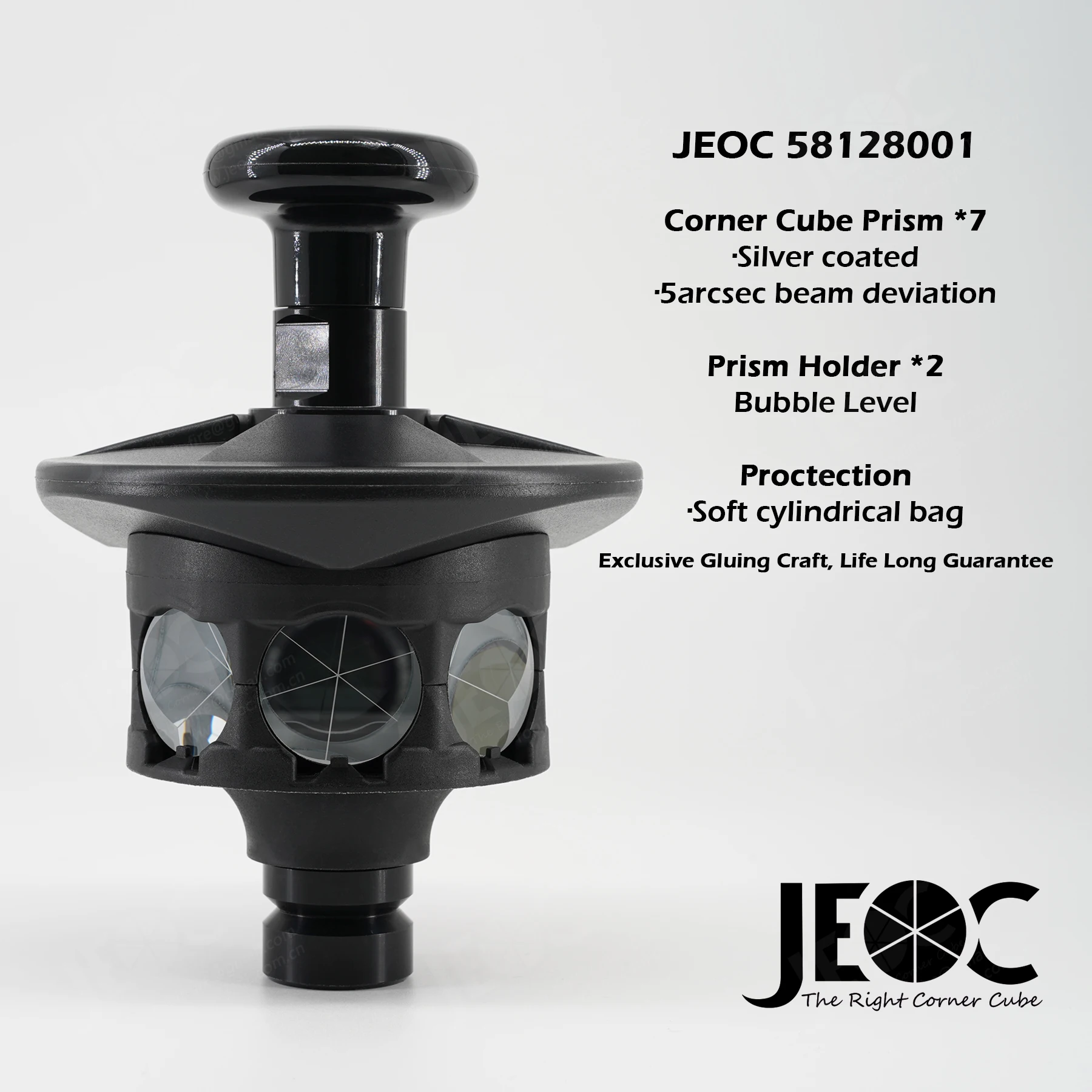 JEOC 58128001+ Tribrach, 360 Degree Reflective Prism, for Trimble Total Station