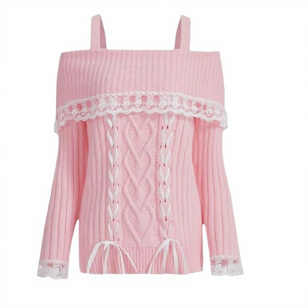 

Women's Chic Elegant Long Sleeve Square Neck Sweater Autumn Winter Fashion Daily Plain