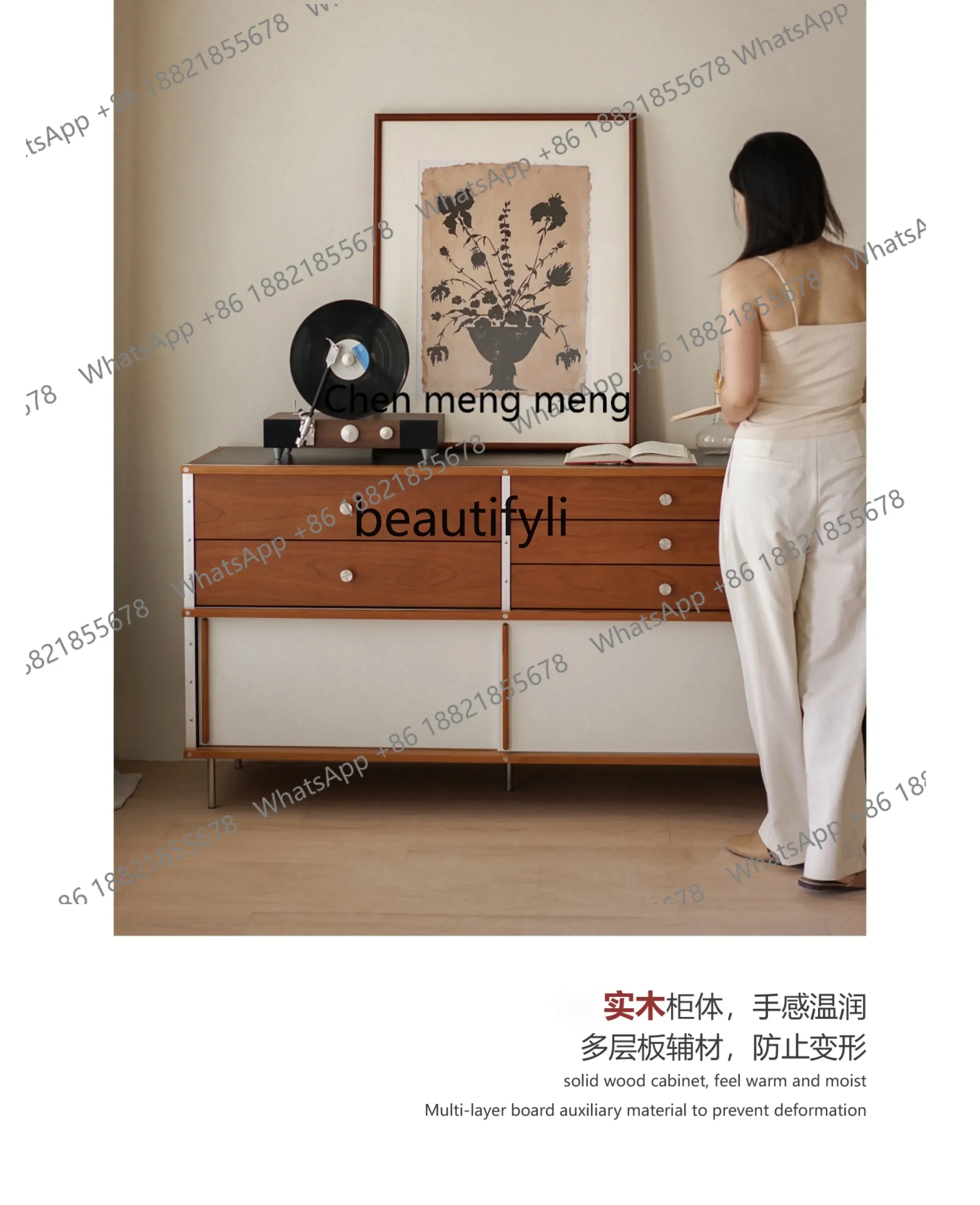 xzThe chest is integrated against  wall, kitchen is solid wood,  dining side,  storage is at the end of the bed.