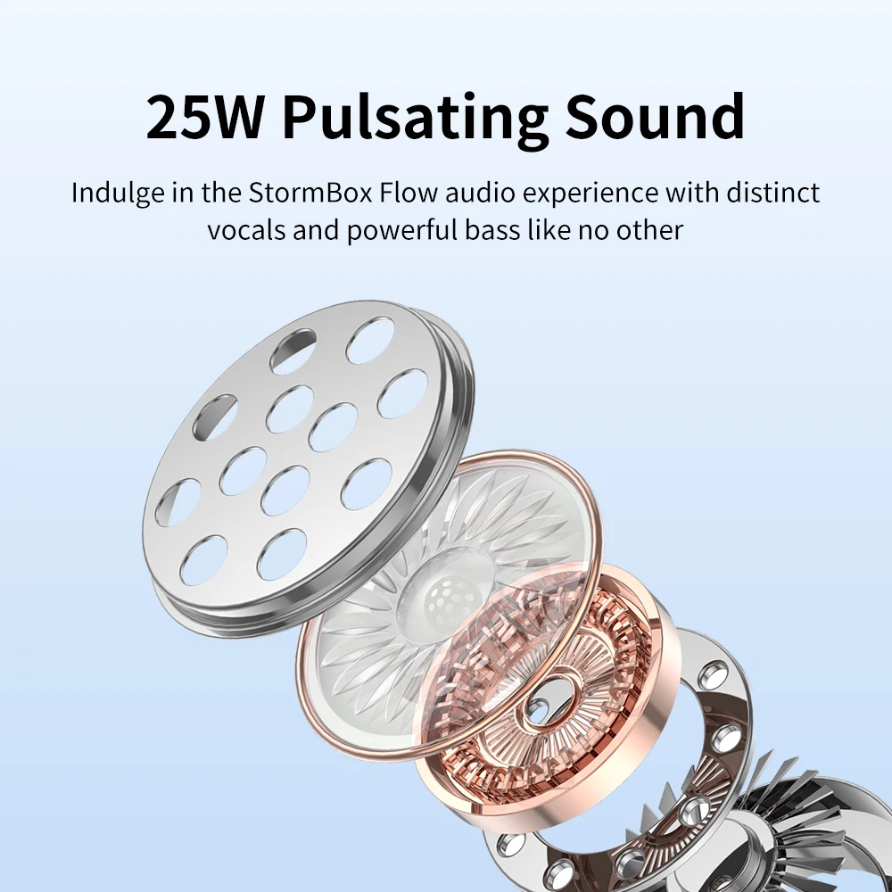 Tribit Stormbox Flow Portable Speaker 25w Power With Deep Bass, Ip67 Waterproof, Camping/hiking Wireless Speaker For Outdoor view 5