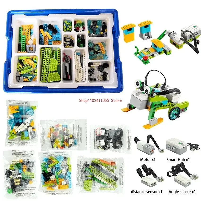 MOC High-Tech WeDo 2.0 Robotics Construction Set Building Blocks Compatible With Brand Wedo 3.0 Educational Creative DIY Toys