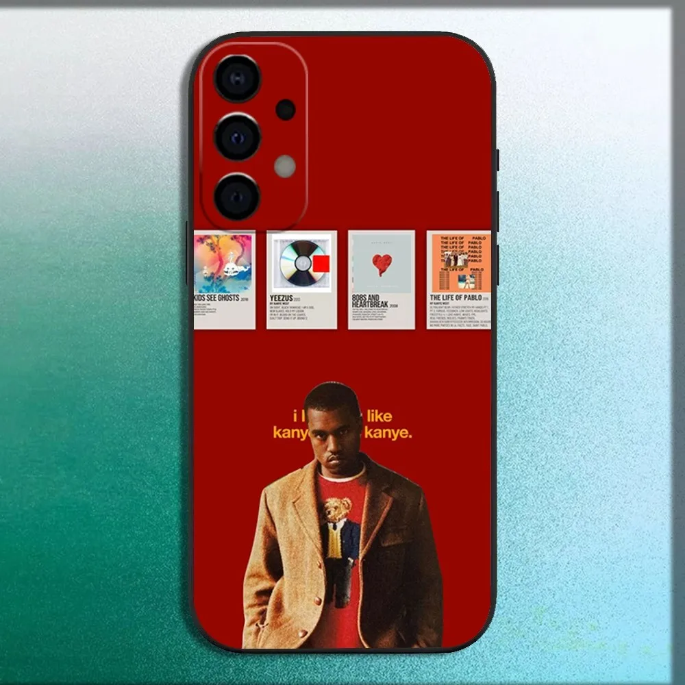 Cool K-Kanye Rapper Phone Case For Samsung Galaxy A13,A21s,A22,A31,A32,A52,A53,A71,A80,A91 Soft Black Cover