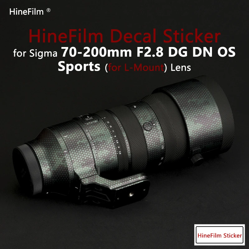 Sigma 70200 L Mount Lens Sticker 70-200 F2.8 Protective Film for Sigma 70-200mm F2.8 DG DN OS Sports Lens Decal Skins