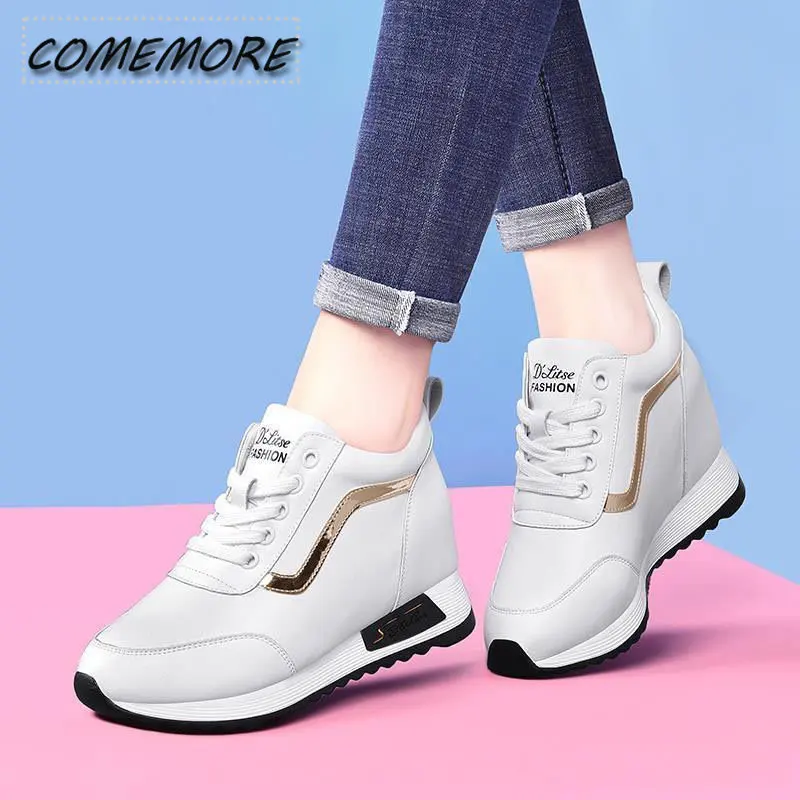 Autumn Spring Ladies Vulcanized Shoes Women Casual All-match Platform Sneakers Korean Style Outdoor Increase Tennis Walking Shoe