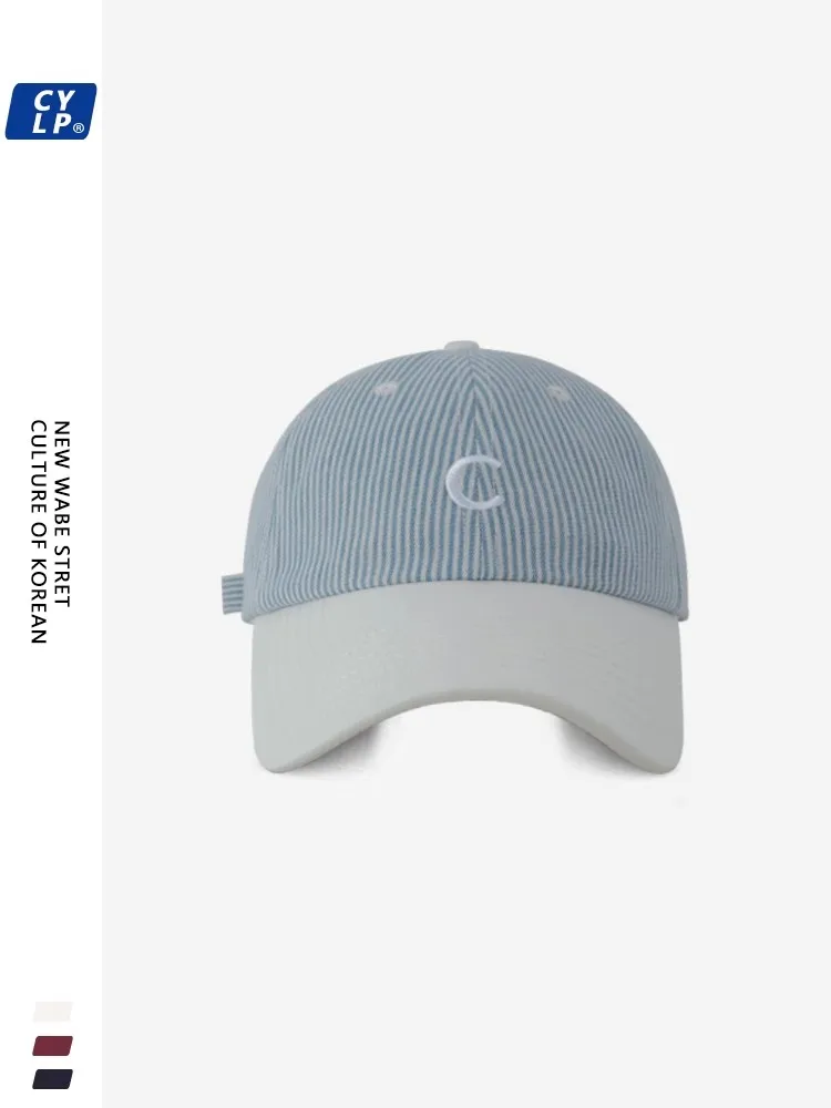 Hat Men\'s Retro Washed Baseball Cap English Letters Embroidered Soft Top Sun Hat Women\'s Casual All-Match Hat