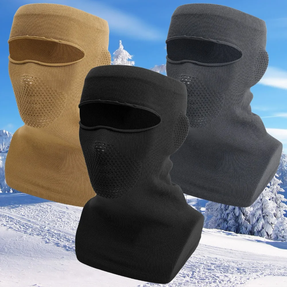 

Open Top Balaclava Motorcycle Face Mask Winter Skiing Headwear Windproof Breathable Warm Thermal Neck Gaiter for Moto Rider Gear