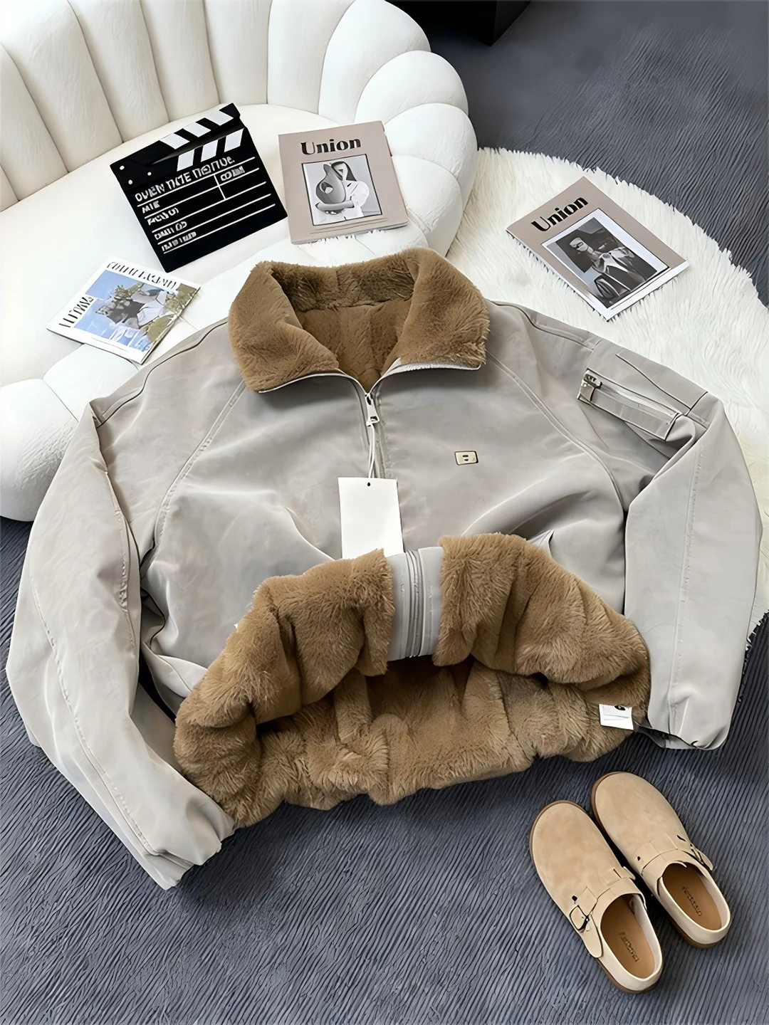 

Утепленная хлопковая куртка на флисовой подкладке для мужчин, зимняя рабочая одежда, повседневная верхняя одежда Cleanfit