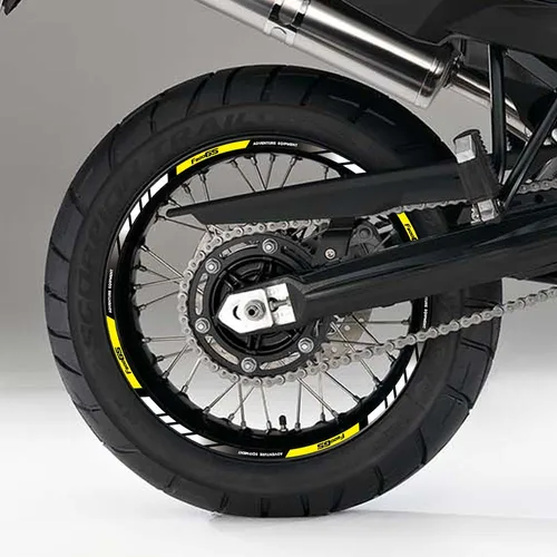 Imagen 2 del producto Para F800GS f800gs 21 ""17"" pegatinas para ruedas de motocicleta accesorios reflectantes para bujes calcomanías cinta de rayas de llanta impermeable