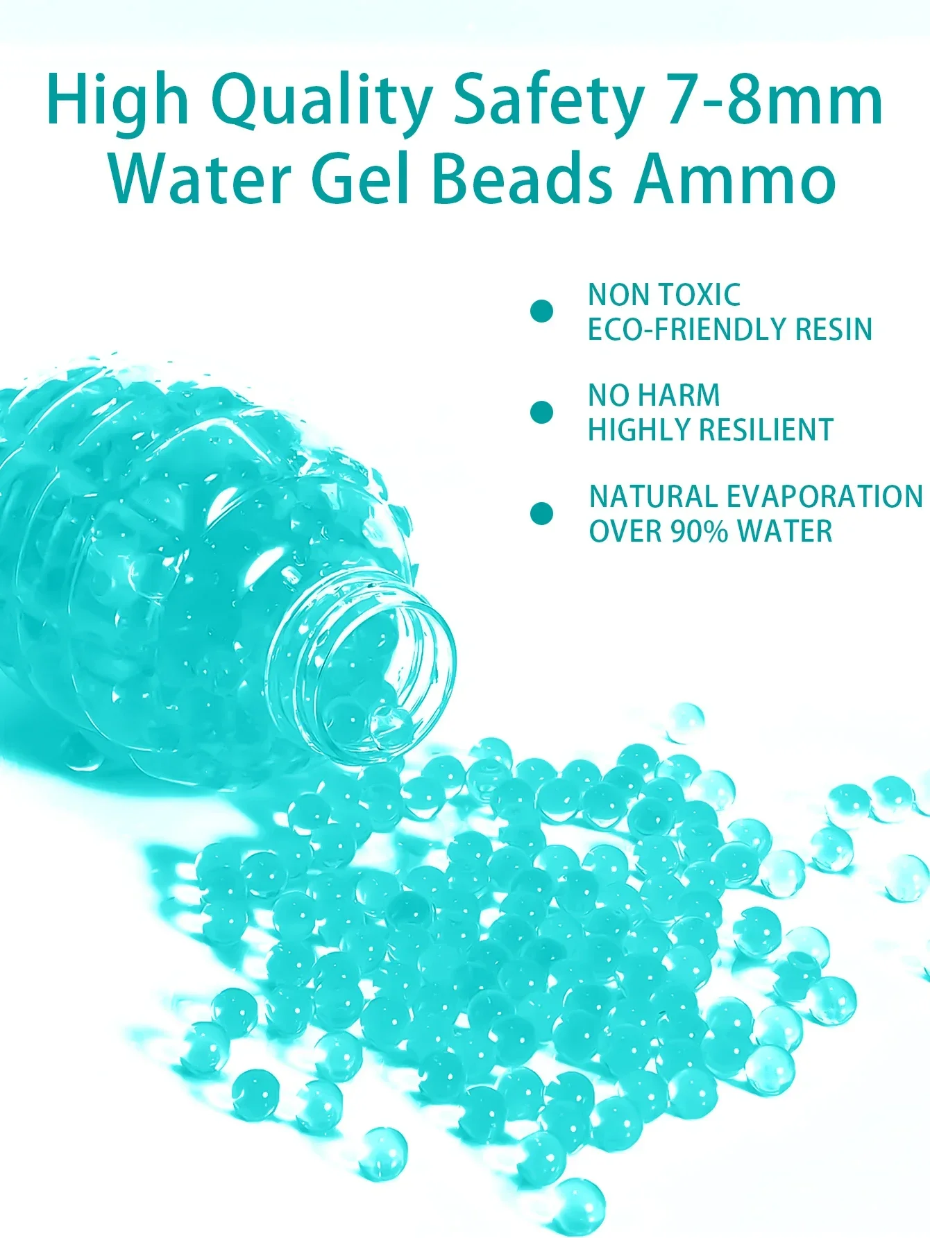 7-8 مم 50000 قطعة جل بيرستر رصاصات الذخيرة سبلات عبوة لعبة 416/AK #2