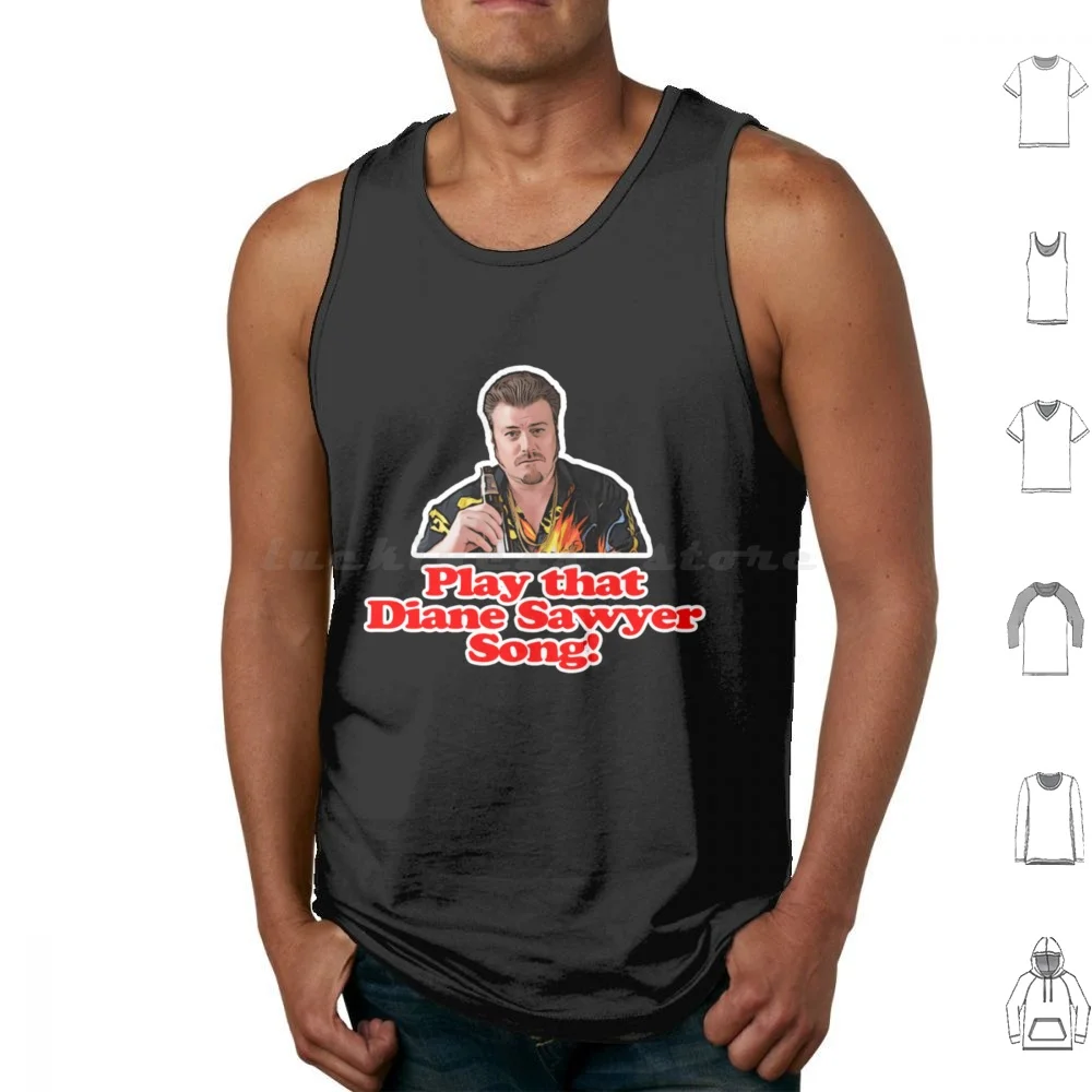 Play That Diane Sawyer Song! Tank Tops Print Cotton Neil Peart Neil Peart Drummer Rush Neil Peart Concert Neil Peart Music