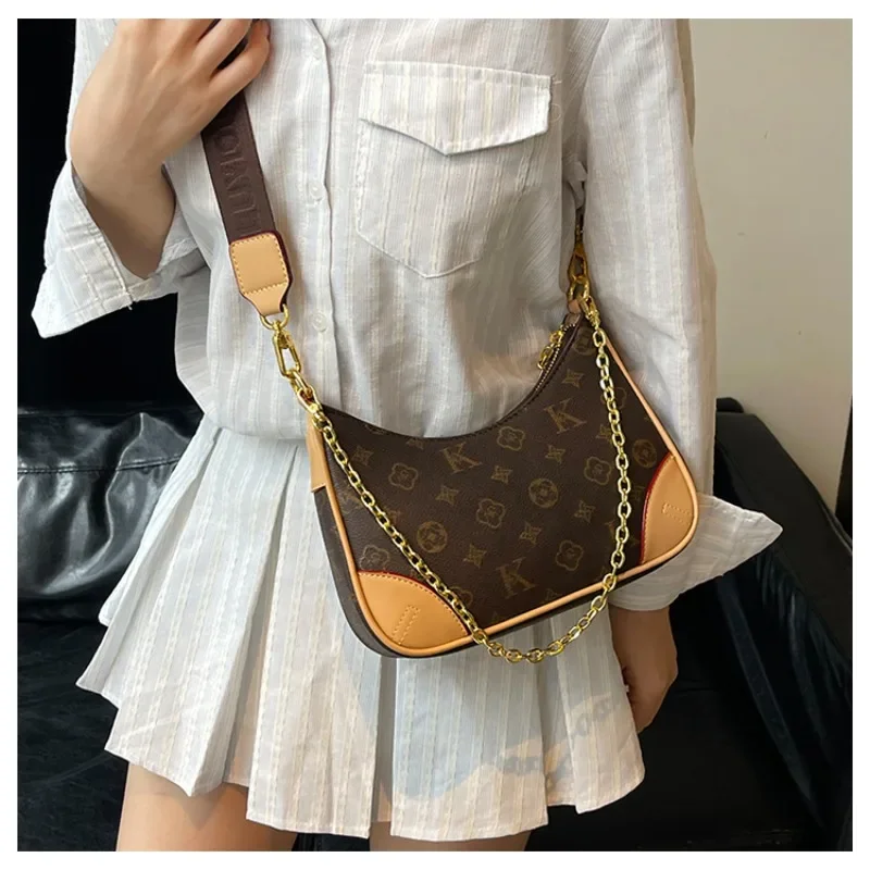 

Элегантная женская сумка из кожи, популярная классическая сумка через плечо для женщин люксового бренда в известном дизайнерском стиле