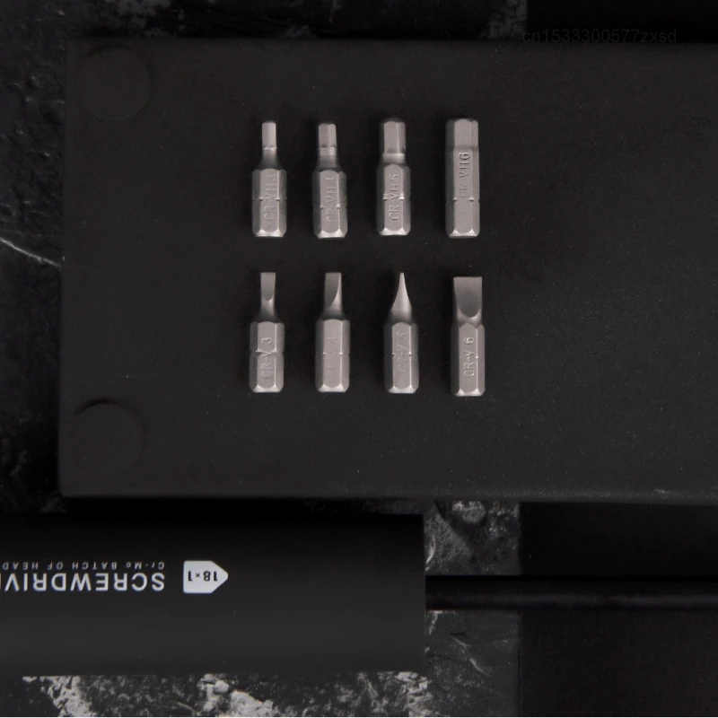 Imagem -03 - Xiaomi-jiuxun Screwdriver Grupo 18 em Chave de Fenda Armazenamento Escondido Multifuncional Substituível Portátil Ferramenta de Manutenção Doméstico