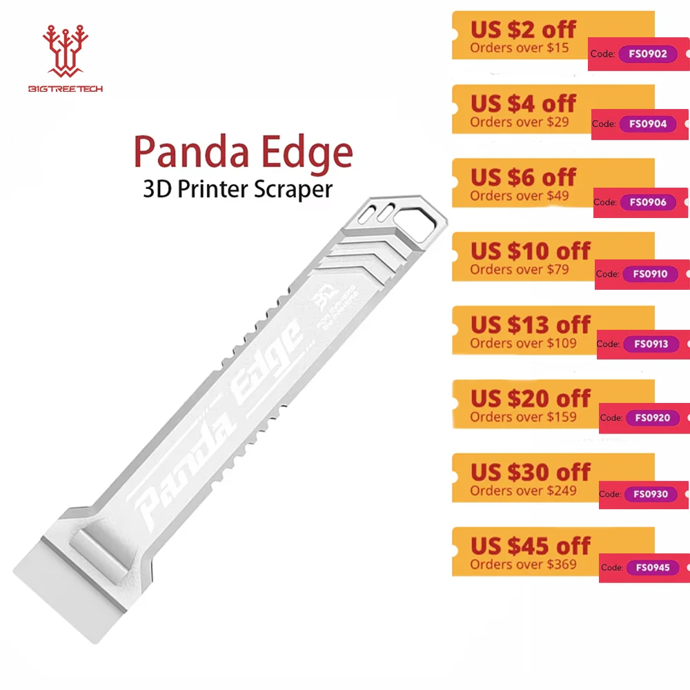 

BIGTREETECH Panda Edge шпатель с ЧПУ, разделительный инструмент, обновленный износостойкий магнитный для Bambulab Ender 3, детали 3D-принтера FDM