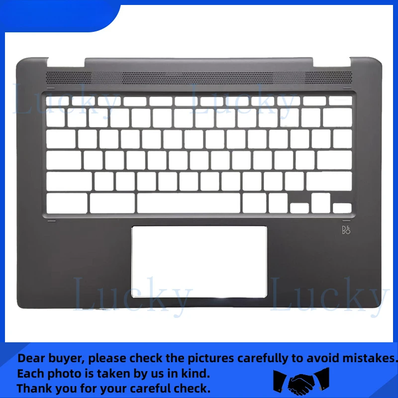 

Новый верхний корпус (пальмрест) для ноутбука HP Chromebook X360 14B-CA, черный