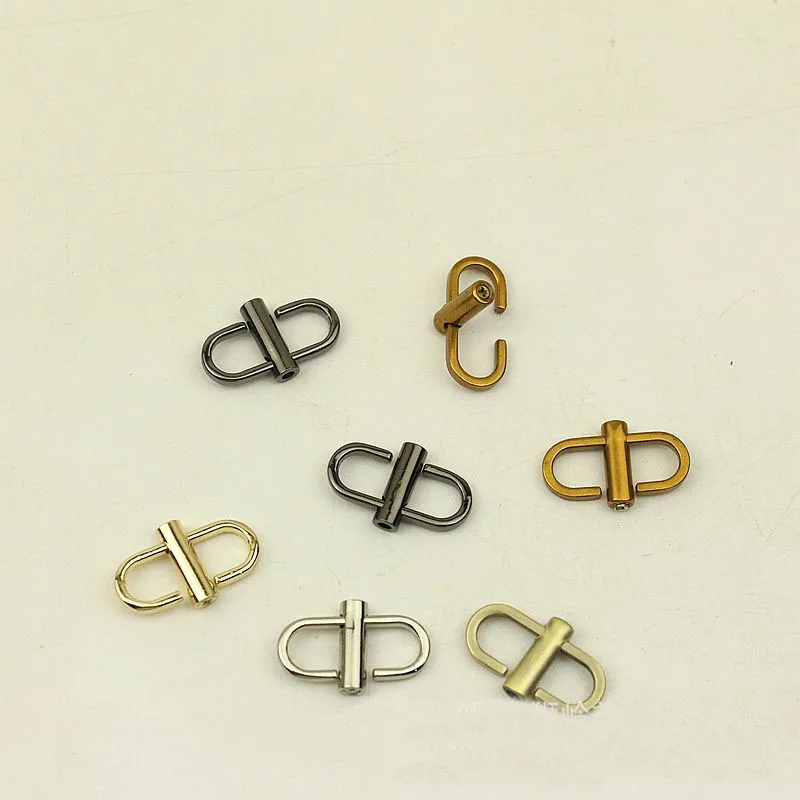 5pcs Adjustable Metal Buckles for Bag Strap Shoulder Bag Metal Chain Shorter Connectors Snap Hook DIY Leather Crafts