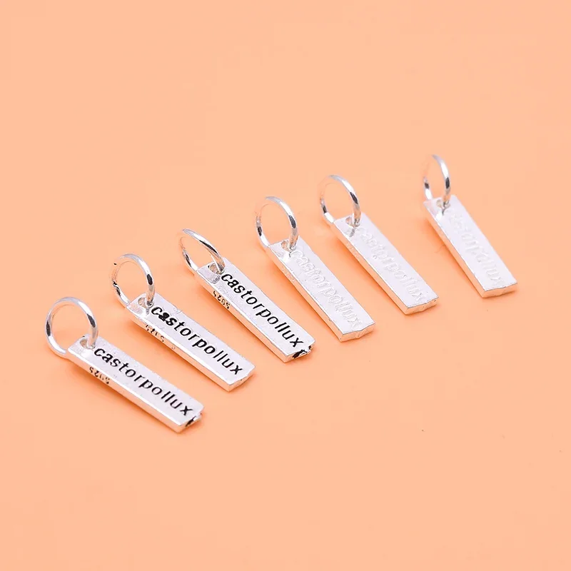 سوار قلادة الإنجليزية الأبجدية قلادة s925 فضة مجوهرات diy بها بنفسك اكسسوارات #2