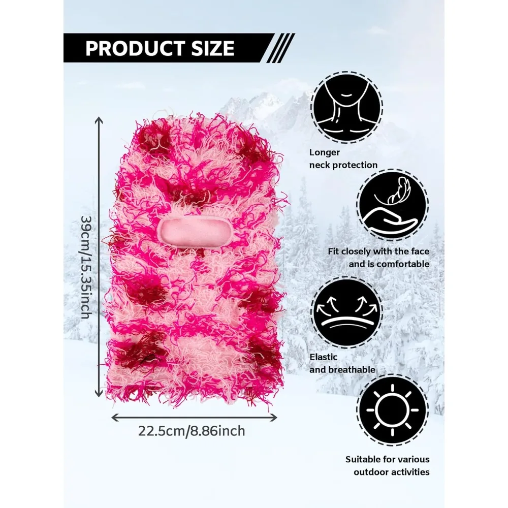 قناع التزلج المموه بالاكلافا شتاء دافئ محبوك غطاء الوجه الكامل دراجة نارية ركوب الدراجات الرياضة في الهواء الطلق التكتيكية الرجال النساء يندبروف