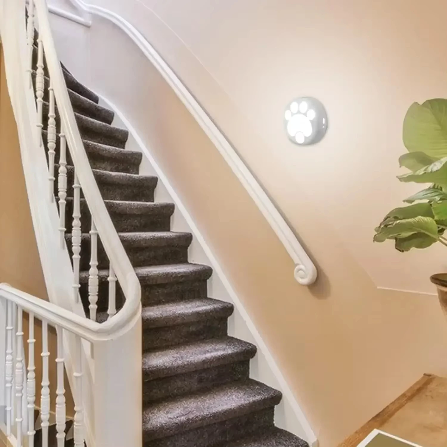 

Cat Paw Night Lights 6 Pack Motion Sensor Lamp Indoor 3 Modes Auto/ON/Off For Wardrobe Closet Kitchen Bedroom Stairs Nightlight