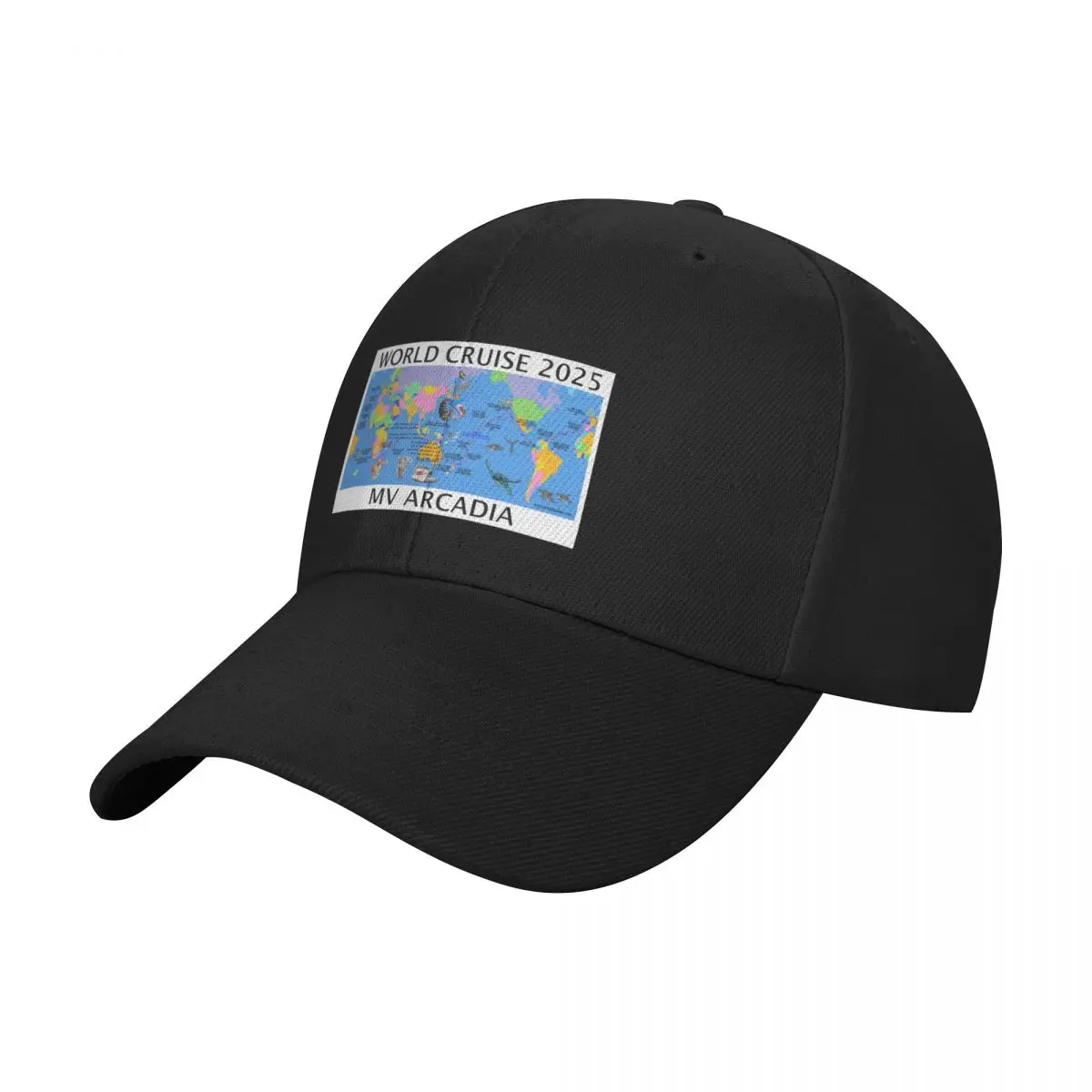 

P@O 2025 J501 WORLD CRUISE FULLY ILLUSTRATED ROUTE MAP Baseball Cap Anime Hat sun hat Mens Hats Women's