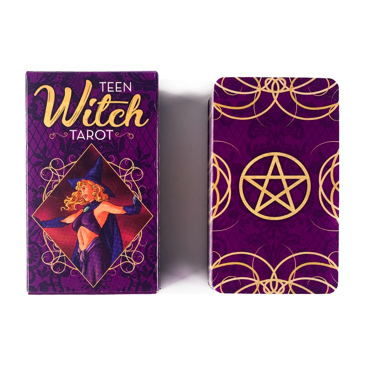 New Teen Witch Tarot Deck English Oracles Cards Mysterious Divination Easy Tarot Cards Game Board Game