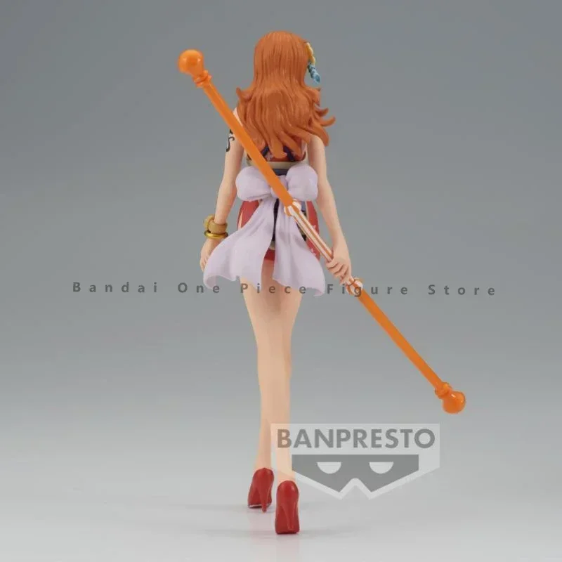 In Stock Original BANPRESTO Bandai One Piece Sailing Series Nami Action Figure ภาพเคลื่อนไหว ToyGift รุ่นสะสมอะนิเมะงานอดิเรก