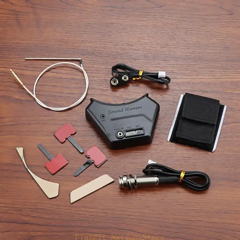 

242F Acoustic Guitar Sound Hole Microphone Pickup Transducer Cable Low Noise Profession Guitar Pickup Parts Accessories