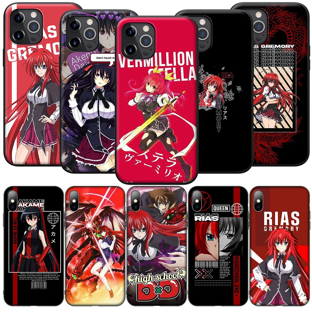 SK85 High School DxD Phone Soft Case for iPhone 16 15 14 13 7 8 Pro Max Mini Plus