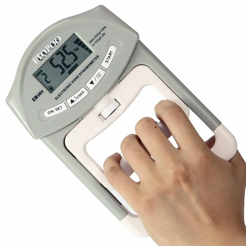 Digital LCD Dynamometer Hand Grip Power Measurement Strength Meter Mucle Developer for Body Building Gym Exercises