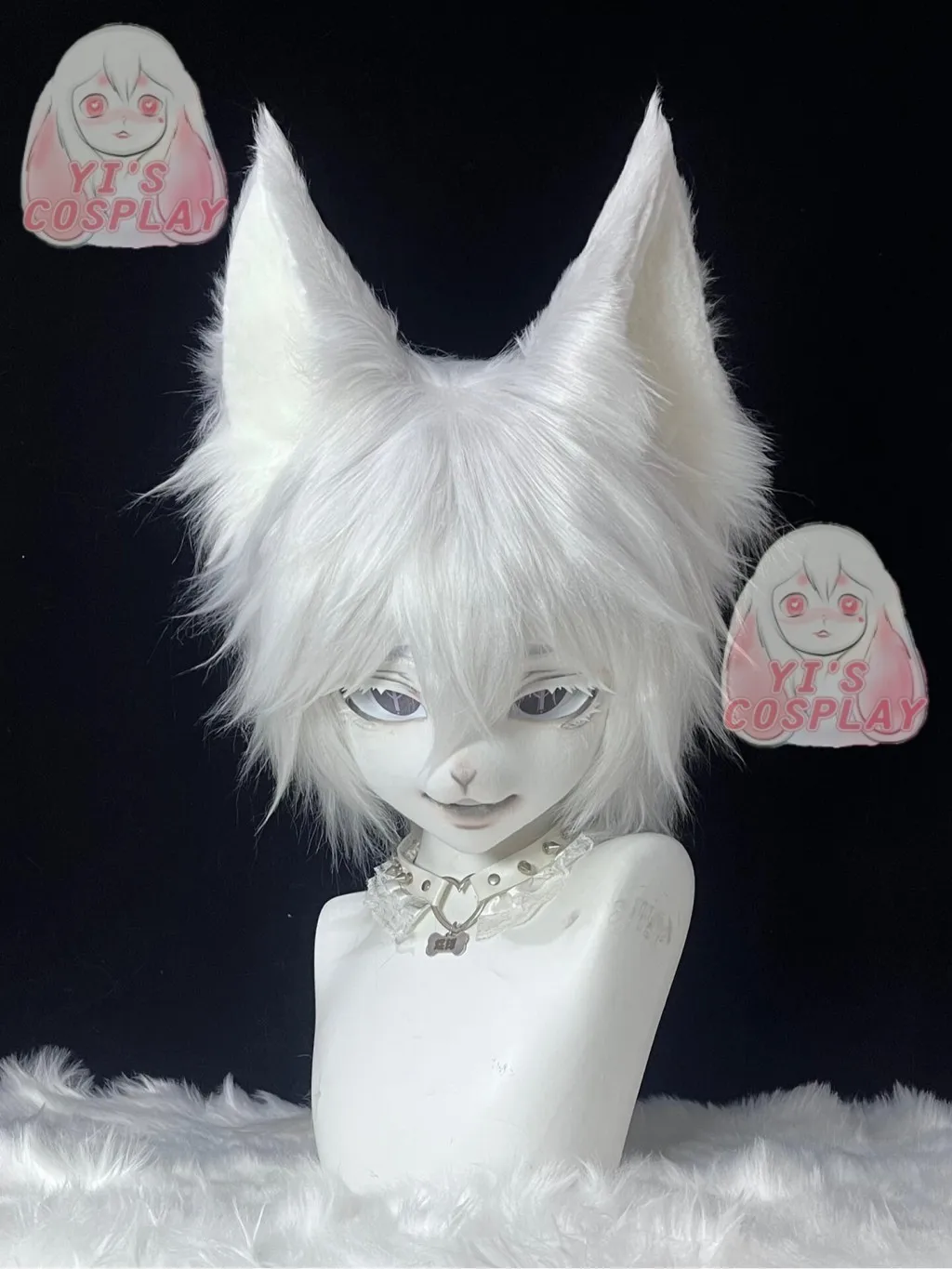

Yis cosplay Custom Furry head Kigurumi Head Cosplay Kemono Fursuit Handmade Headsets Beast Customized Fursuit Kemono Head