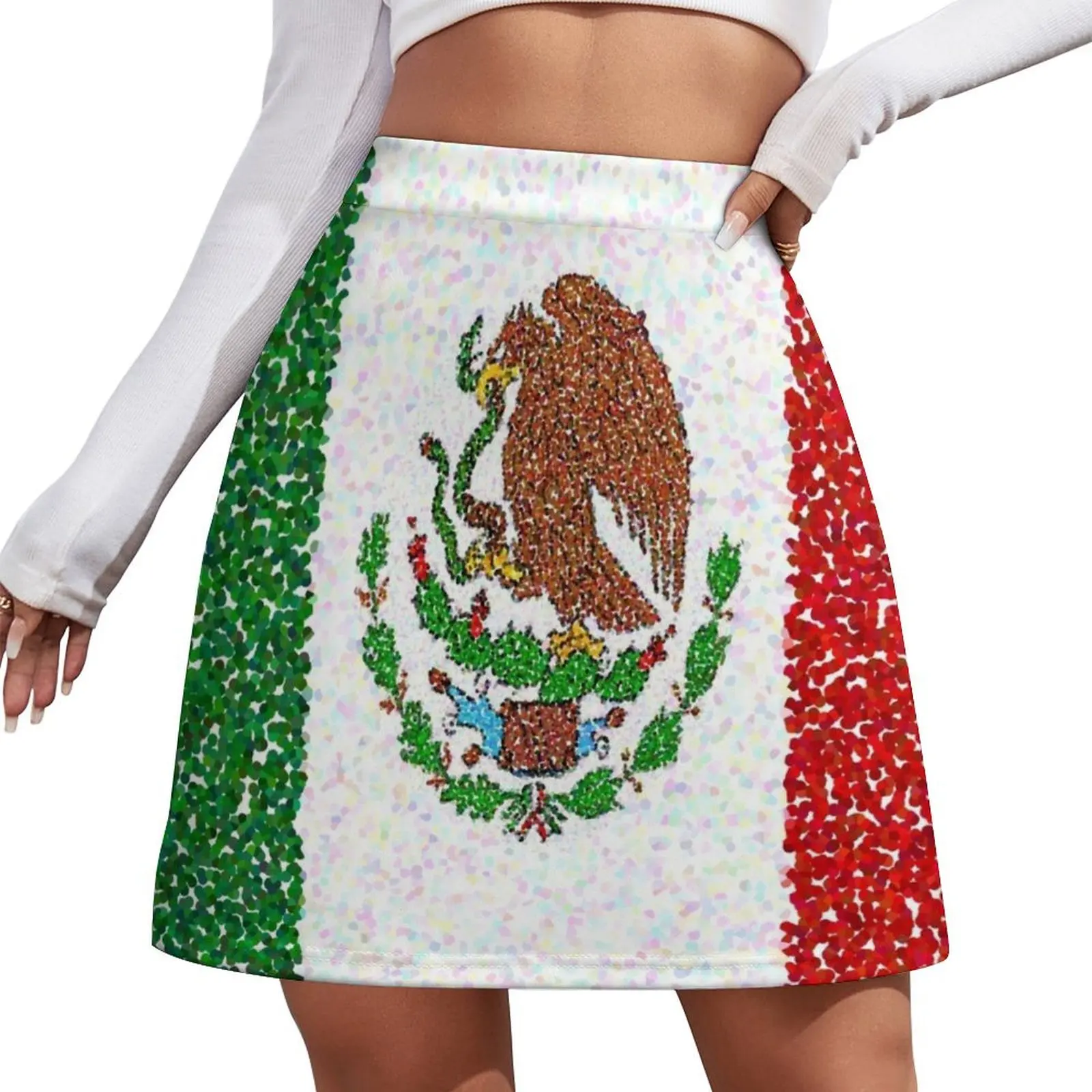 

Mexico Flag Mini Skirt korean style clothes rave outfits for women luxury evening dresses 2024 Miniskirt woman