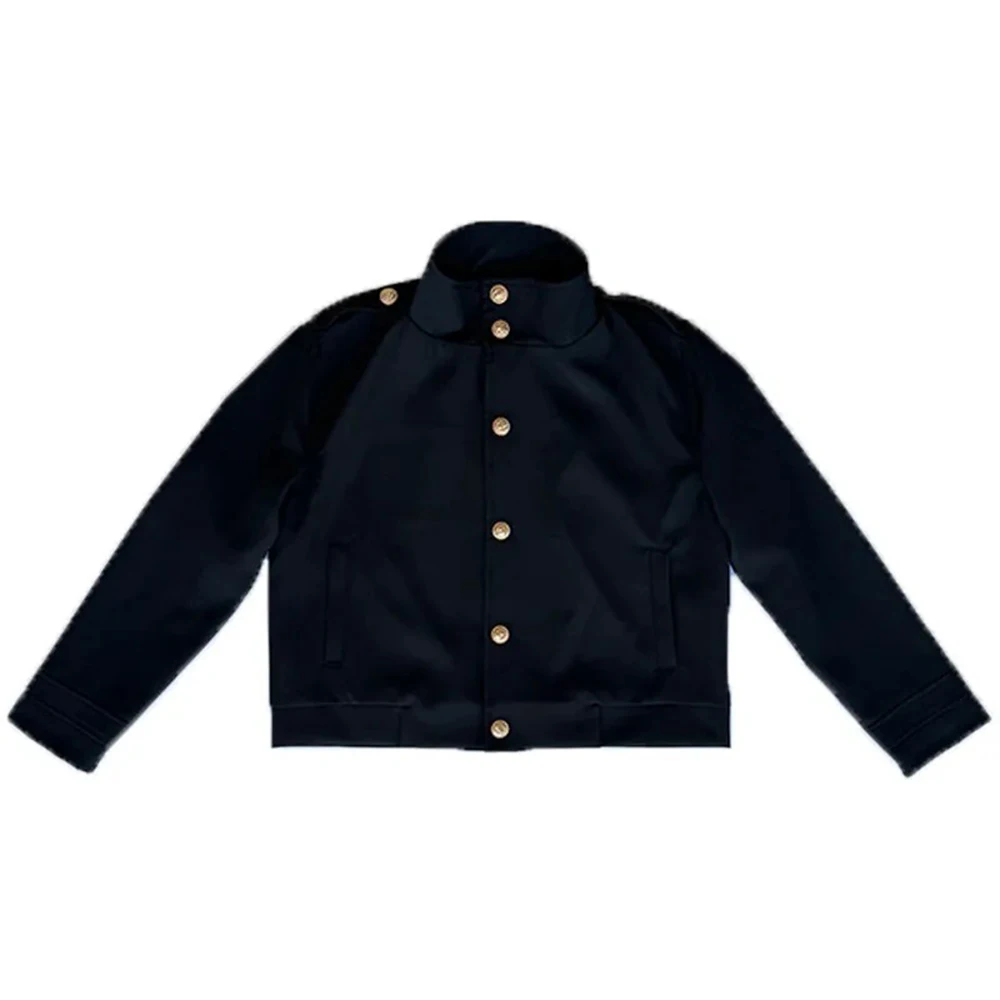 Mens Jacket Trousers Sets Retro Brass Button Slim Jacket Streetwear Fashion Casual British Elegant Two-Piece Sets Men'S Clothing