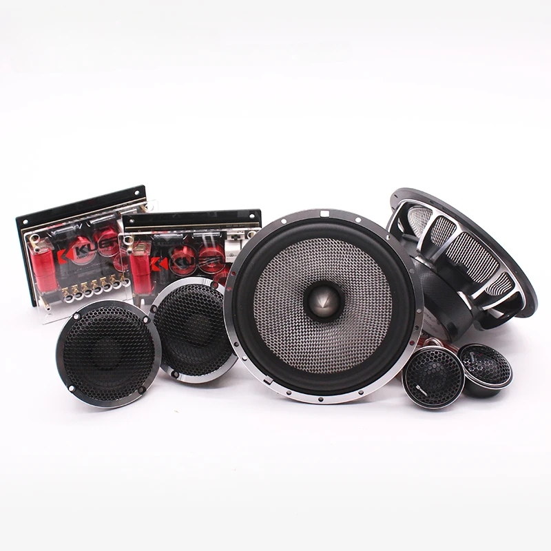 

Wholesale 6.5 inch 80-160 watts car component 3-way speaker professional powered active car speakers