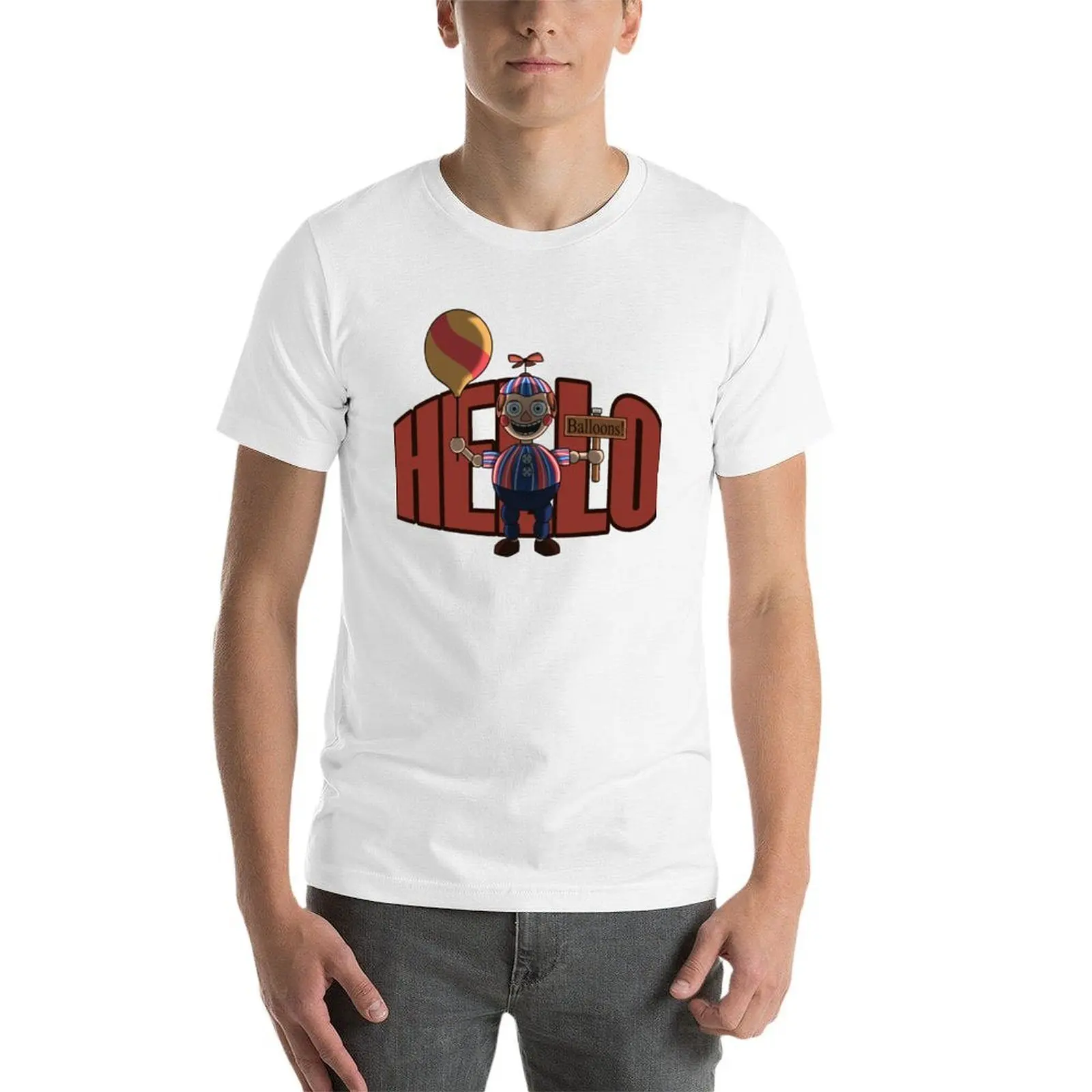 Immagine 5: T-shirt Hello (Balloon Boy) magliette da uomo in cotone morbido g uomo magliette da uomo T-shirt