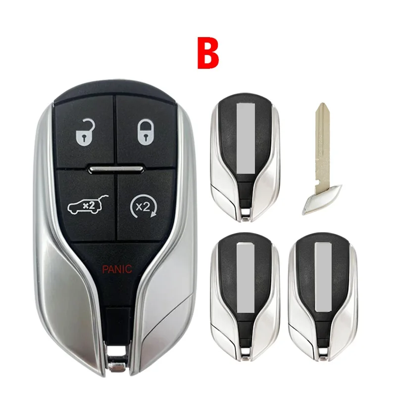 CS086008 Unpdate Shell Suitable for Jeep Chrysler Dodge 5 Button Smart Remote Control Key Housing Small SUV Button Without Logo