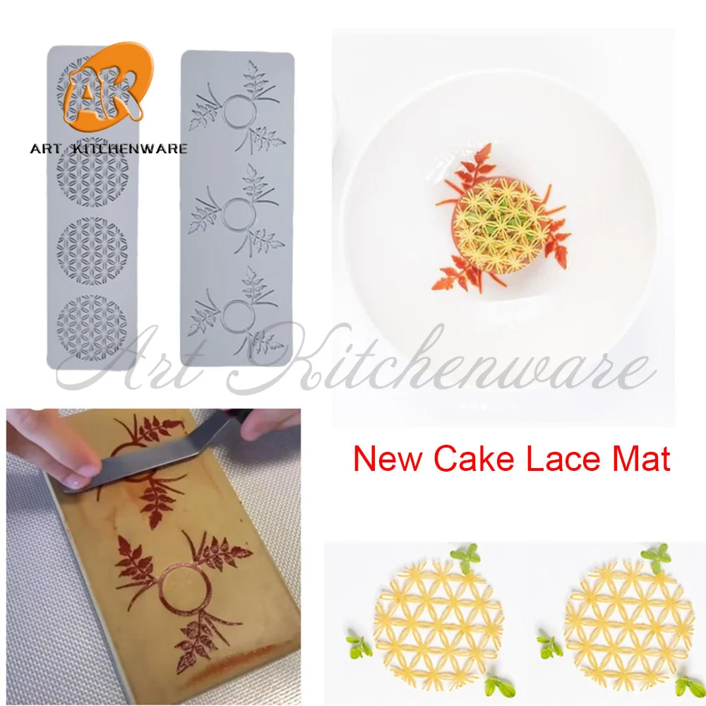 Leaves Silicone Cake Lace Mold Cake Decorating Tool Border Decoration Lace Mold kitchen Baking Tool Chocolate Mold