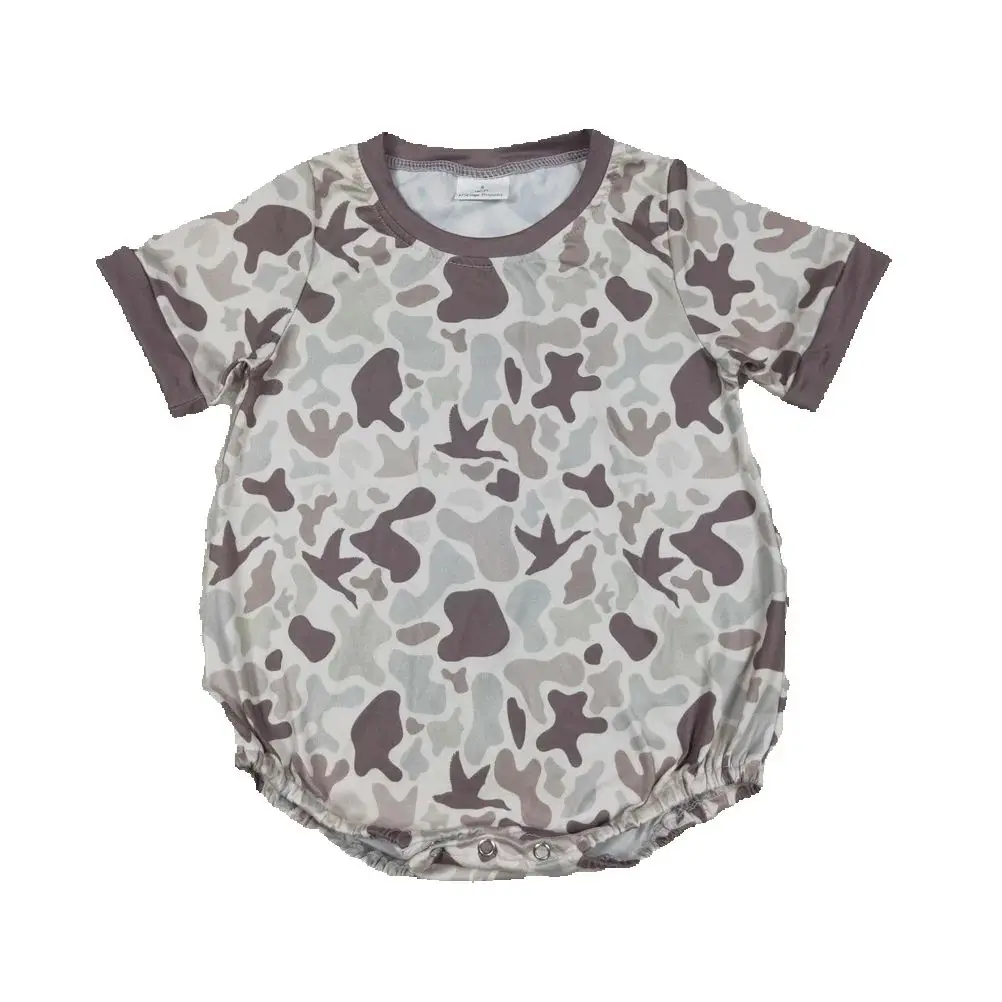 

Newborn Baby Girls Short Sleeve Romper RTS Jumpsuit baby clothes Khaki Ducks Camo Toddler boys girls bodysuit Baby Romper